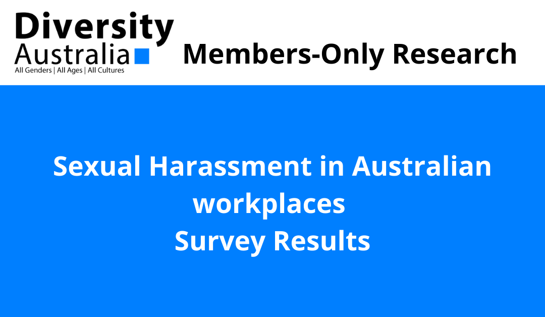 Sexual Harassment in Australian workplaces Survey Results